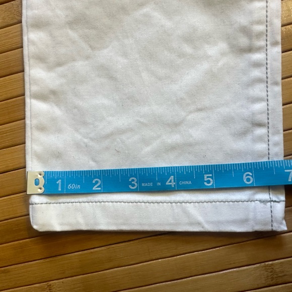 NWOT- Kristensen Du Nord WHITE JEANS grey stitching cotton elastane. US size 6 - Picture 9 of 10